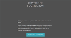 Desktop Screenshot of citybridgefoundation.org